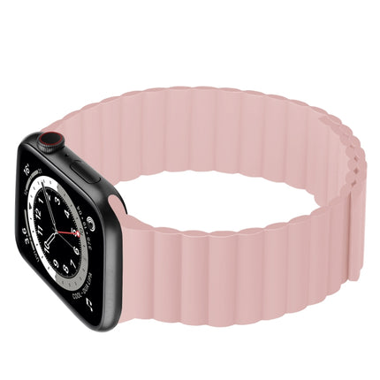 Silicone Magnetic Integrated Short Strap Watchband For Apple Watch Series, 7 41mm / 6&SE&5&4 40mm / 3&2&1 38mm, 7 45mm / 6&SE&5&4 44mm / 3&2&1 42mm - DealBuddy