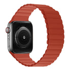 Silicone Magnetic Integrated Short Strap Watchband For Apple Watch Series, 7 41mm / 6&SE&5&4 40mm / 3&2&1 38mm, 7 45mm / 6&SE&5&4 44mm / 3&2&1 42mm - DealBuddy