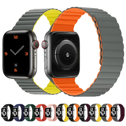 Silicone Magnetic Integrated Short Strap Watchband For Apple Watch Series, 7 41mm / 6&SE&5&4 40mm / 3&2&1 38mm, 7 45mm / 6&SE&5&4 44mm / 3&2&1 42mm - DealBuddy