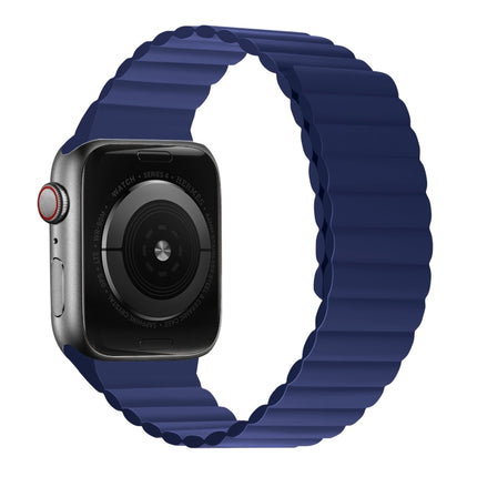 Silicone Magnetic Integrated Short Strap Watchband For Apple Watch Series, 7 41mm / 6&SE&5&4 40mm / 3&2&1 38mm, 7 45mm / 6&SE&5&4 44mm / 3&2&1 42mm - DealBuddy