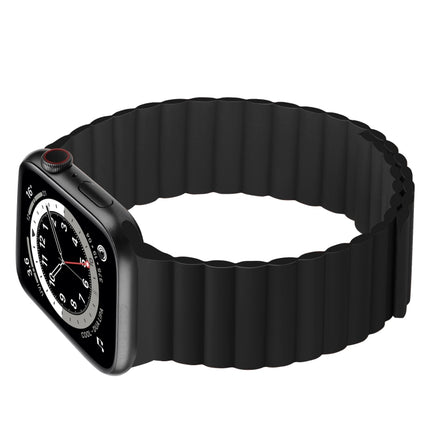 Silicone Magnetic Integrated Long Strap Watchband For Apple Watch Series, 7 41mm / 6&SE&5&4 40mm / 3&2&1 38mm, 7 45mm / 6&SE&5&4 44mm / 3&2&1 42mm - DealBuddy