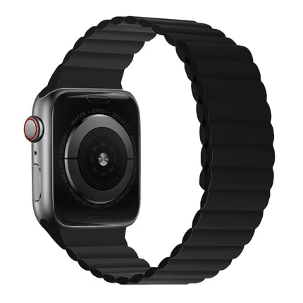 Silicone Magnetic Integrated Long Strap Watchband For Apple Watch Series, 7 41mm / 6&SE&5&4 40mm / 3&2&1 38mm, 7 45mm / 6&SE&5&4 44mm / 3&2&1 42mm - DealBuddy
