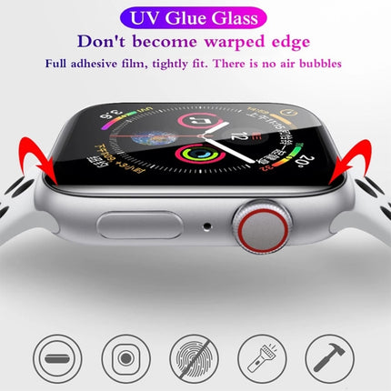 UV Liquid Curved Full Glue Full Screen Tempered Glass Film For Apple Watch Series 9 / 8 / 7 41mm - DealBuddy