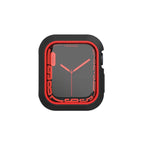 For Apple Watch Series 9 / 8 / 7 45mm / Black + Red