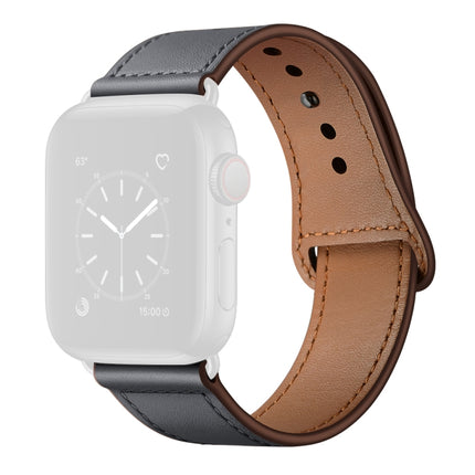 Leather Replacement Watchband For Apple Watch Series, 7 45mm / 6&SE&5&4 44mm / 3&2&1 42mm, 7 41mm / 6&SE&5&4 40mm / 3&2&1 38mm - DealBuddy