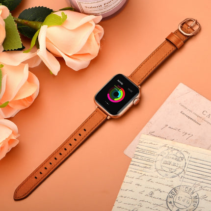 14mm Leather Strap Watchband For Apple Watch Series, 7 41mm / 6&SE&5&4 40mm / 3&2&1 38mm, 7 45mm / 6&SE&5&4 44mm / 3&2&1 42mm - DealBuddy