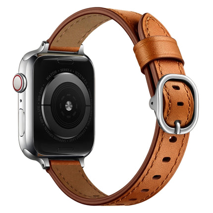 14mm Leather Strap Watchband For Apple Watch Series, 7 41mm / 6&SE&5&4 40mm / 3&2&1 38mm, 7 45mm / 6&SE&5&4 44mm / 3&2&1 42mm - DealBuddy