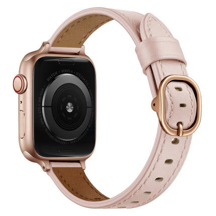 14mm Leather Strap Watchband For Apple Watch Series, 7 41mm / 6&SE&5&4 40mm / 3&2&1 38mm, 7 45mm / 6&SE&5&4 44mm / 3&2&1 42mm - DealBuddy