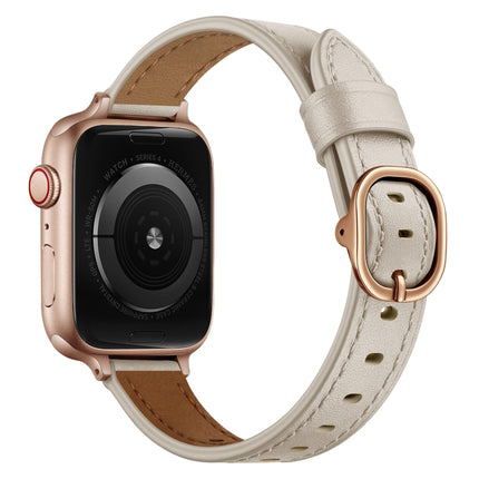 14mm Leather Strap Watchband For Apple Watch Series, 7 41mm / 6&SE&5&4 40mm / 3&2&1 38mm, 7 45mm / 6&SE&5&4 44mm / 3&2&1 42mm - DealBuddy