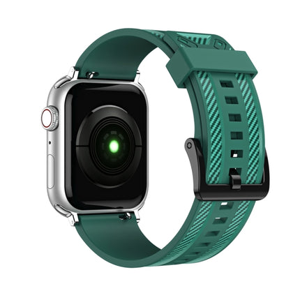 Carbon Fiber Texture Replacement Watchband For Apple Watch Series, 7 41mm / 6&SE&5&4 40mm / 3&2&1 38mm, 7 45mm / 6&SE&5&4 44mm / 3&2&1 42mm - DealBuddy