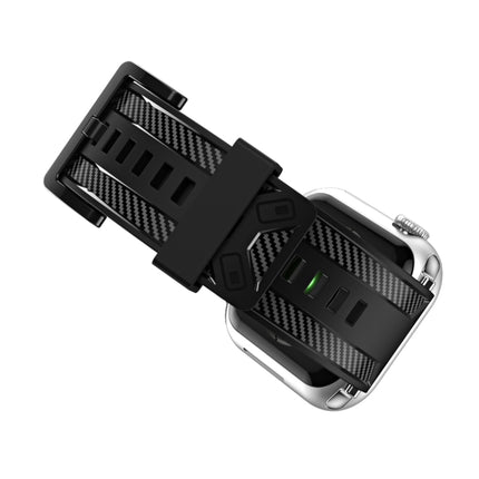 Carbon Fiber Texture Replacement Watchband For Apple Watch Series, 7 41mm / 6&SE&5&4 40mm / 3&2&1 38mm, 7 45mm / 6&SE&5&4 44mm / 3&2&1 42mm - DealBuddy