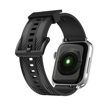 Carbon Fiber Texture Replacement Watchband For Apple Watch Series, 7 41mm / 6&SE&5&4 40mm / 3&2&1 38mm, 7 45mm / 6&SE&5&4 44mm / 3&2&1 42mm - DealBuddy