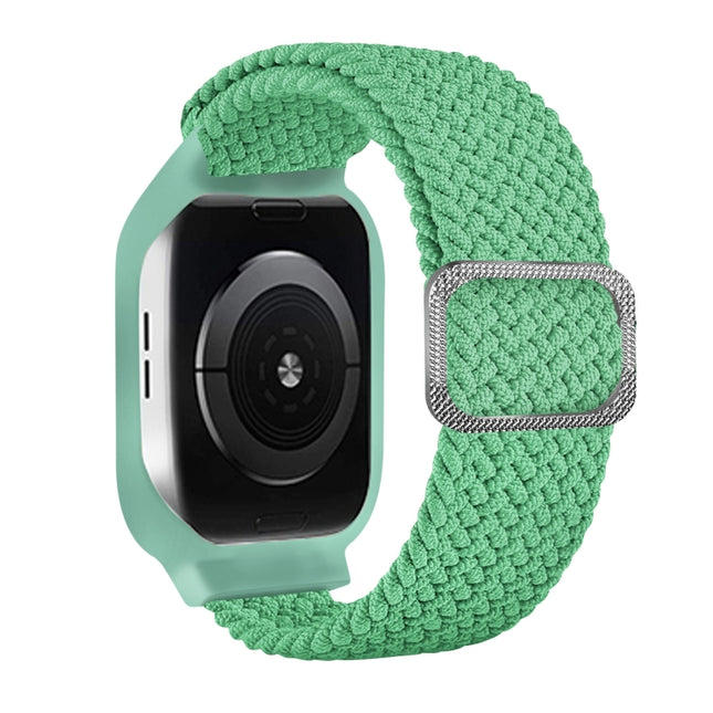 TPU Frame Buckle Braid Integrated Replacement Watchband For Apple Watch Series - DealBuddy
