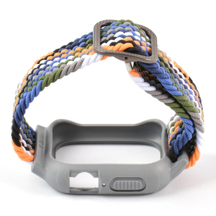 TPU Frame Buckle Braid Integrated Replacement Watchband For Apple Watch Series, 6 & SE & 5 & 4 40mm / 3 & 2 & 1 38mm, 6 & SE & 5 & 4 44mm / 3 & 2 & 1 42mm - DealBuddy