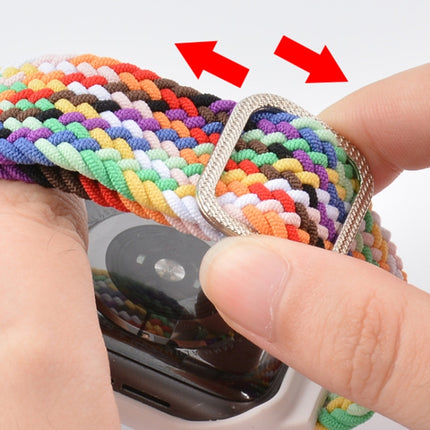 TPU Frame Buckle Braid Integrated Replacement Watchband For Apple Watch Series, 6 & SE & 5 & 4 40mm / 3 & 2 & 1 38mm, 6 & SE & 5 & 4 44mm / 3 & 2 & 1 42mm - DealBuddy