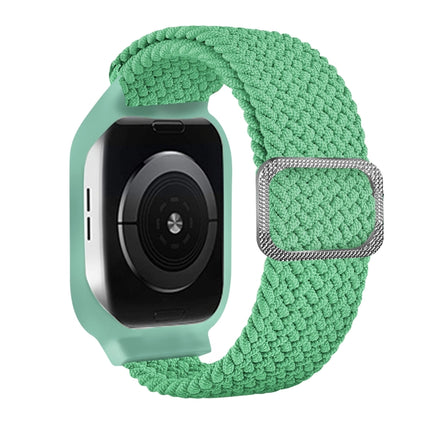 TPU Frame Buckle Braid Integrated Replacement Watchband For Apple Watch Series, 6 & SE & 5 & 4 40mm / 3 & 2 & 1 38mm, 6 & SE & 5 & 4 44mm / 3 & 2 & 1 42mm - DealBuddy