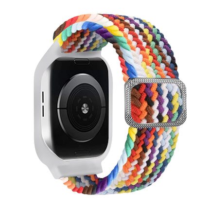 TPU Frame Buckle Braid Integrated Replacement Watchband For Apple Watch Series, 6 & SE & 5 & 4 40mm / 3 & 2 & 1 38mm, 6 & SE & 5 & 4 44mm / 3 & 2 & 1 42mm - DealBuddy