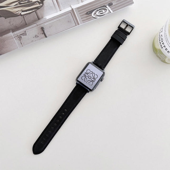 Crazy Horse Texture Matte Replacement Watchband For Apple Watch Series - DealBuddy