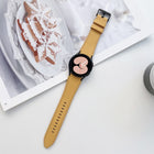 Double-sided Leather Strap Watchband, For Samsung Galaxy Watch4 40mm / 44mm - DealBuddy
