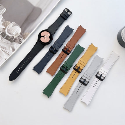 Double-sided Leather Strap Watchband, For Samsung Galaxy Watch4 40mm / 44mm - DealBuddy