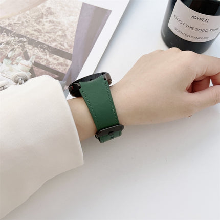 Double-sided Leather Strap Watchband, For Samsung Galaxy Watch4 40mm / 44mm - DealBuddy