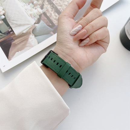 Double-sided Leather Strap Watchband