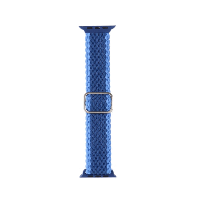 Adjustable Striped Woven Nylon Strap Watchband For Apple Watch Series - DealBuddy