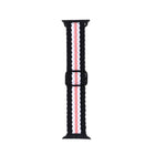 Adjustable Striped Woven Nylon Strap Watchband For Apple Watch Series, 7 41mm / 6&SE&5&4 40mm / 3&2&1 38mm, 7 45mm / 6&SE&5&4 44mm / 3&2&1 42mm - DealBuddy