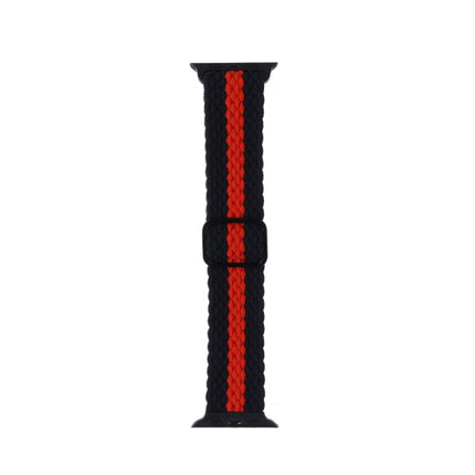 Adjustable Striped Woven Nylon Strap Watchband For Apple Watch Series, 7 41mm / 6&SE&5&4 40mm / 3&2&1 38mm, 7 45mm / 6&SE&5&4 44mm / 3&2&1 42mm - DealBuddy