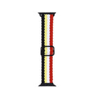 Adjustable Striped Woven Nylon Strap Watchband For Apple Watch Series, 7 41mm / 6&SE&5&4 40mm / 3&2&1 38mm, 7 45mm / 6&SE&5&4 44mm / 3&2&1 42mm - DealBuddy