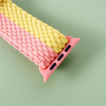 Adjustable Striped Woven Nylon Strap Watchband For Apple Watch Series, 7 41mm / 6&SE&5&4 40mm / 3&2&1 38mm, 7 45mm / 6&SE&5&4 44mm / 3&2&1 42mm - DealBuddy