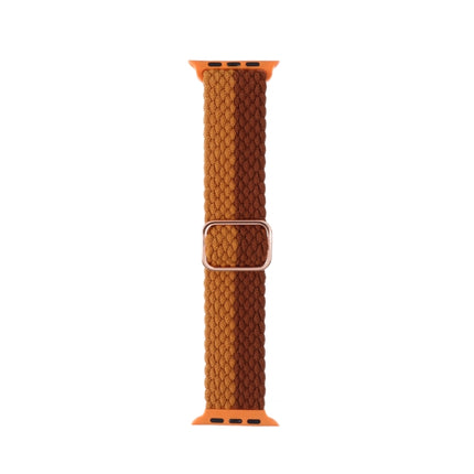 Adjustable Striped Woven Nylon Strap Watchband For Apple Watch Series, 7 41mm / 6&SE&5&4 40mm / 3&2&1 38mm, 7 45mm / 6&SE&5&4 44mm / 3&2&1 42mm - DealBuddy