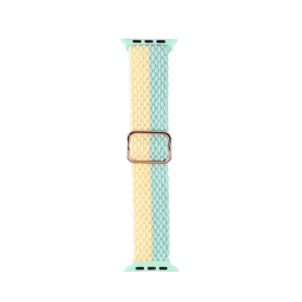 Adjustable Striped Woven Nylon Strap Watchband For Apple Watch Series, 7 41mm / 6&SE&5&4 40mm / 3&2&1 38mm, 7 45mm / 6&SE&5&4 44mm / 3&2&1 42mm - DealBuddy