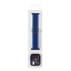 Adjustable Striped Woven Nylon Watchband + Watch Case Set For Apple Watch Series