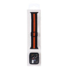 Adjustable Striped Woven Nylon Watchband + Watch Case Set For Apple Watch Series