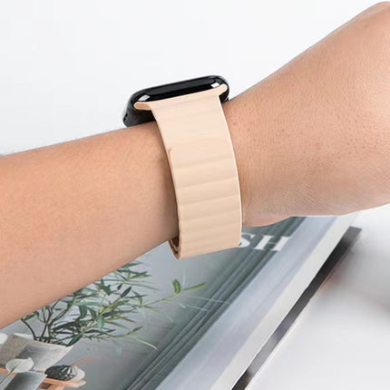 Mutural Liquid Silicone Magnetic Strap Watchband For Apple Watch Series, 7 41mm / 6&SE&5&4 40mm / 3&2&1 38mm, 7 45mm / 6&SE&5&4 44mm / 3&2&1 42mm - DealBuddy