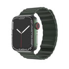 Mutural Liquid Silicone Magnetic Strap Watchband For Apple Watch Series, 7 41mm / 6&SE&5&4 40mm / 3&2&1 38mm, 7 45mm / 6&SE&5&4 44mm / 3&2&1 42mm - DealBuddy