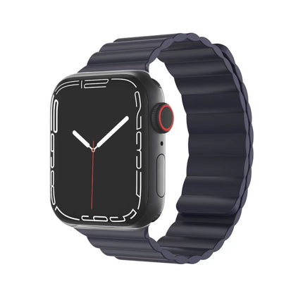 Mutural Liquid Silicone Magnetic Strap Watchband For Apple Watch Series, 7 41mm / 6&SE&5&4 40mm / 3&2&1 38mm, 7 45mm / 6&SE&5&4 44mm / 3&2&1 42mm - DealBuddy