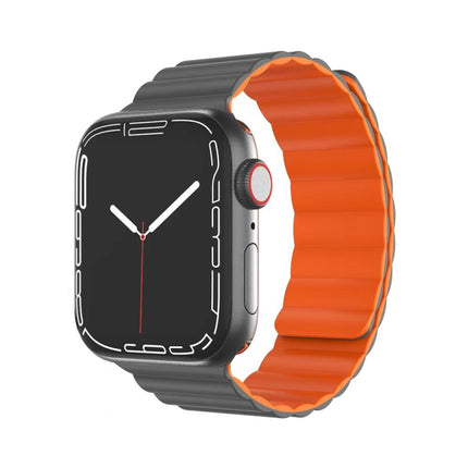 Mutural Moran Series Liquid Silicone Magnetic Strap Watchband For Apple Watch Series, 7 41mm / 6&SE&5&4 40mm / 3&2&1 38mm, 7 45mm / 6&SE&5&4 44mm / 3&2&1 42mm - DealBuddy