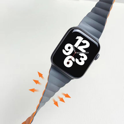 Mutural Moran Series Liquid Silicone Magnetic Strap Watchband For Apple Watch Series, 7 41mm / 6&SE&5&4 40mm / 3&2&1 38mm, 7 45mm / 6&SE&5&4 44mm / 3&2&1 42mm - DealBuddy