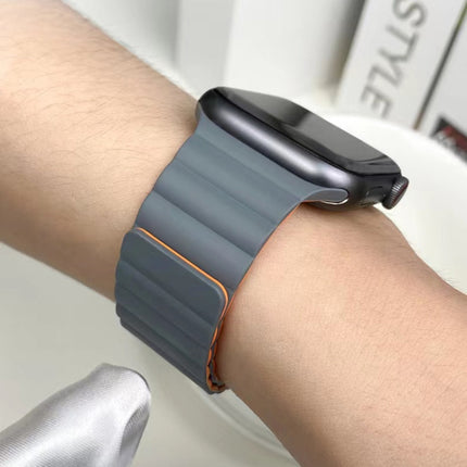 Mutural Moran Series Liquid Silicone Magnetic Strap Watchband For Apple Watch Series, 7 41mm / 6&SE&5&4 40mm / 3&2&1 38mm, 7 45mm / 6&SE&5&4 44mm / 3&2&1 42mm - DealBuddy