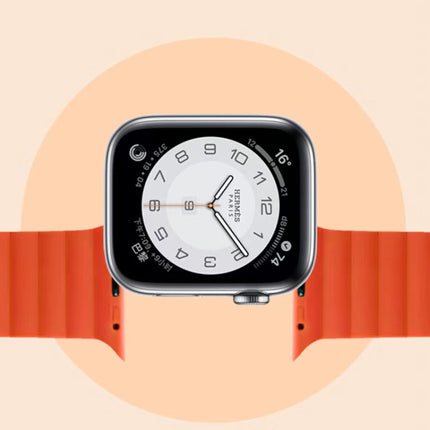 Mutural Moran Series Liquid Silicone Magnetic Strap Watchband For Apple Watch Series, 7 41mm / 6&SE&5&4 40mm / 3&2&1 38mm, 7 45mm / 6&SE&5&4 44mm / 3&2&1 42mm - DealBuddy