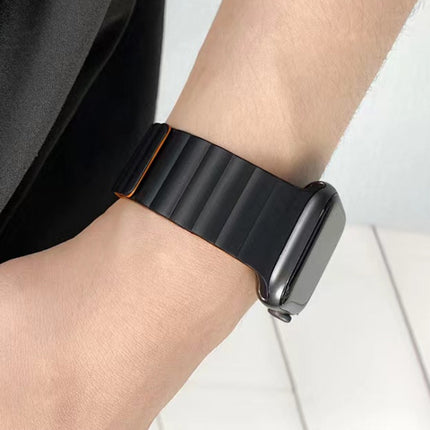 Mutural Moran Series Liquid Silicone Magnetic Strap Watchband For Apple Watch Series, 7 41mm / 6&SE&5&4 40mm / 3&2&1 38mm, 7 45mm / 6&SE&5&4 44mm / 3&2&1 42mm - DealBuddy