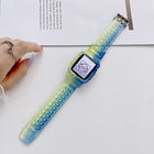Jelly Gradient Transparent TPU Strap Watchband For Apple Watch Series, 7 41mm / 6&SE&5&4 40mm / 3&2&1 38mm, 7 45mm / 6&SE&5&4 44mm / 3&2&1 42mm - DealBuddy