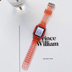 Jelly Gradient Transparent TPU Strap Watchband For Apple Watch Series, 7 41mm / 6&SE&5&4 40mm / 3&2&1 38mm, 7 45mm / 6&SE&5&4 44mm / 3&2&1 42mm - DealBuddy