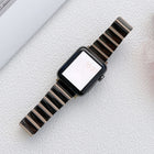 Ceramic One-bead Steel Strap Watchband For Apple Watch Series, 7 41mm / 6&SE&5&4 40mm / 3&2&1 38mm, 7 45mm / 6&SE&5&4 44mm / 3&2&1 42mm - DealBuddy