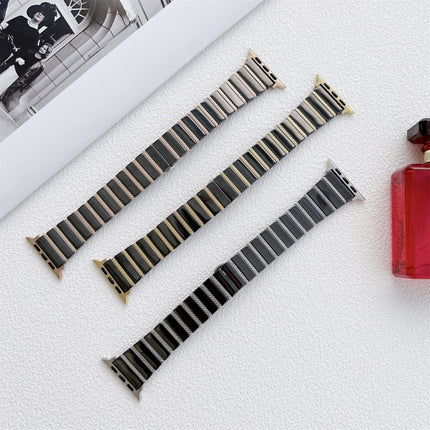 Ceramic One-bead Steel Strap Watchband For Apple Watch Series, 7 41mm / 6&SE&5&4 40mm / 3&2&1 38mm, 7 45mm / 6&SE&5&4 44mm / 3&2&1 42mm - DealBuddy