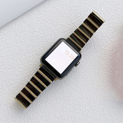Ceramic One-bead Steel Strap Watchband For Apple Watch Series, 7 41mm / 6&SE&5&4 40mm / 3&2&1 38mm, 7 45mm / 6&SE&5&4 44mm / 3&2&1 42mm - DealBuddy