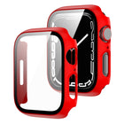 2 in 1 PC Frame + Tempered Glass Protector Case, For Apple Watch Series 9 / 8 / 7 41mm, For Apple Watch Series 8 / 7 45mm - DealBuddy
