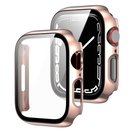 2 in 1 PC Frame + Tempered Glass Protector Case, For Apple Watch Series 9 / 8 / 7 41mm, For Apple Watch Series 8 / 7 45mm - DealBuddy